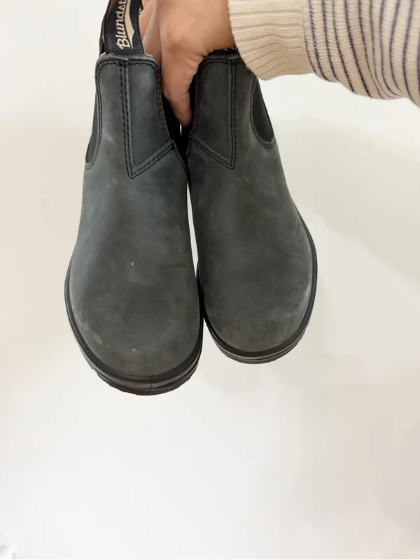 Blundstone 587 Boots Women’s Size 7.5 Rustic Black gray Leather - Image 4