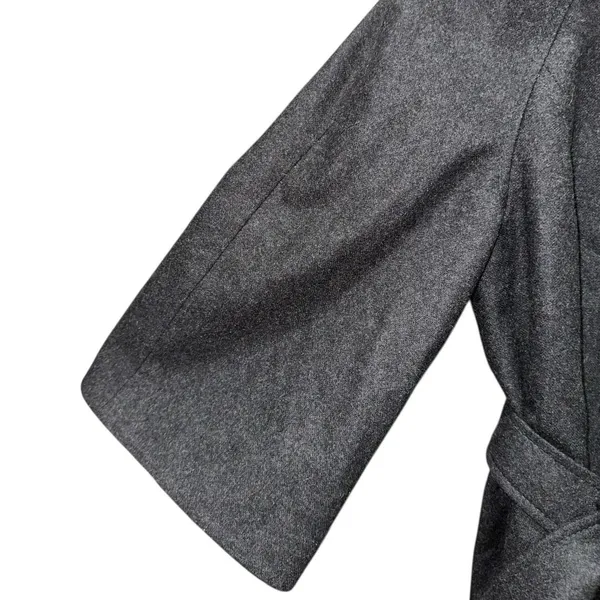 NWT‎ The Limited Wool Blend Peacoat Small Charcoal Gray Belted Cropped Coat - Image 2