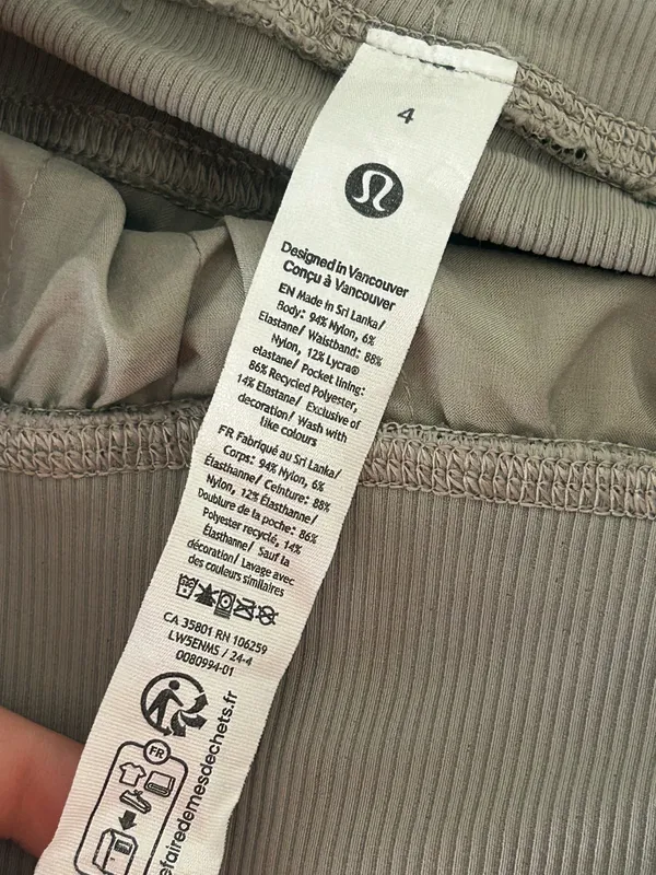 Lululemon Dance Studio Mid-Rise Jogger Full Length Grey Taupe LW5ENMS Size 4 - Image 3
