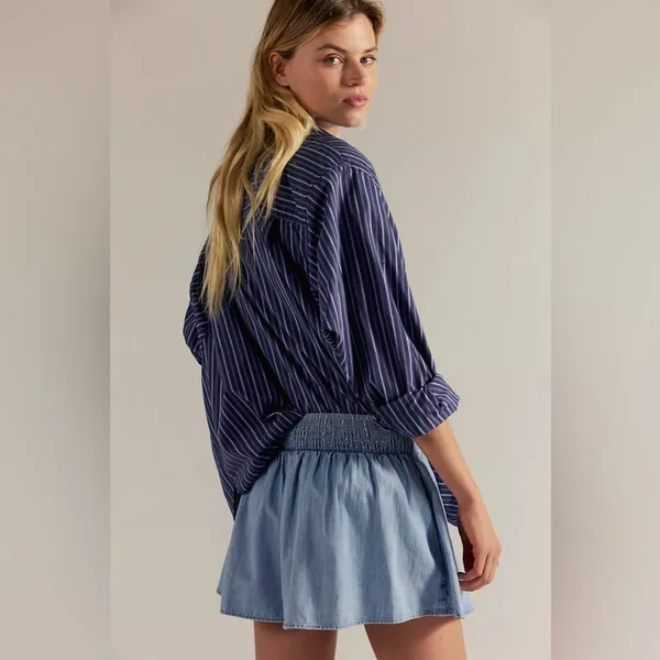 Free People Paradise Found Denim Skort - Image 2