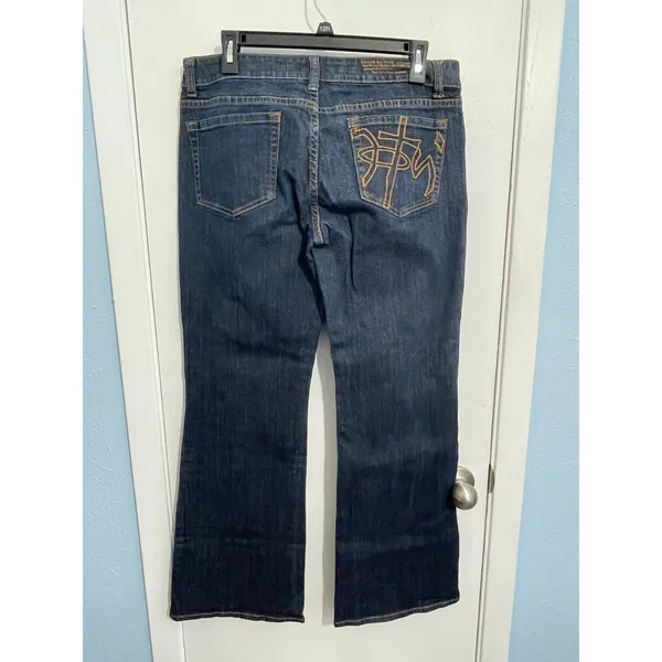 Not of This World Jesus Jeans Size 30 Low Rise Bootcut Baggy 90s Western - Image 5