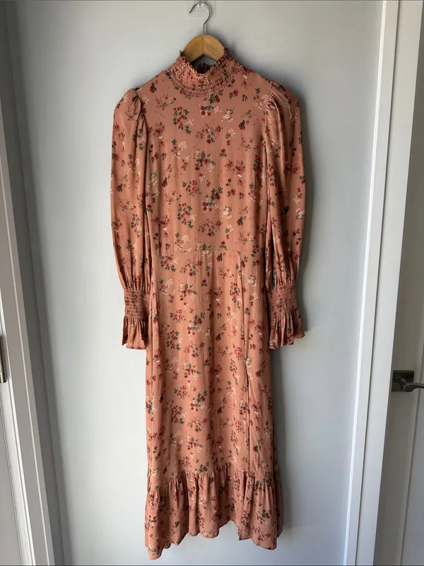 Reformation Galena Floral Fall Girl Chic Dress - Image 2