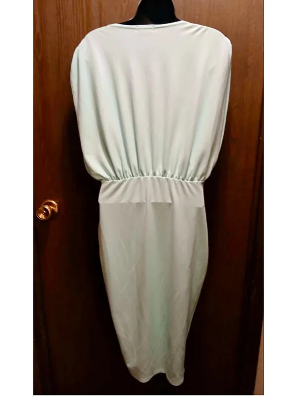 PrettyLittleThing Women's Blue Plunge Dress Size 8 - INV539 A7 - Image 9