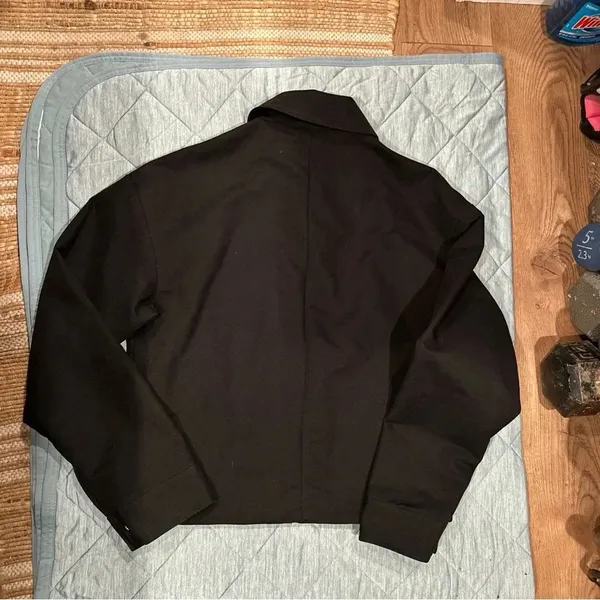 Asos Womens Jacket Small Black Color Zipper 2big Pockets - Image 11