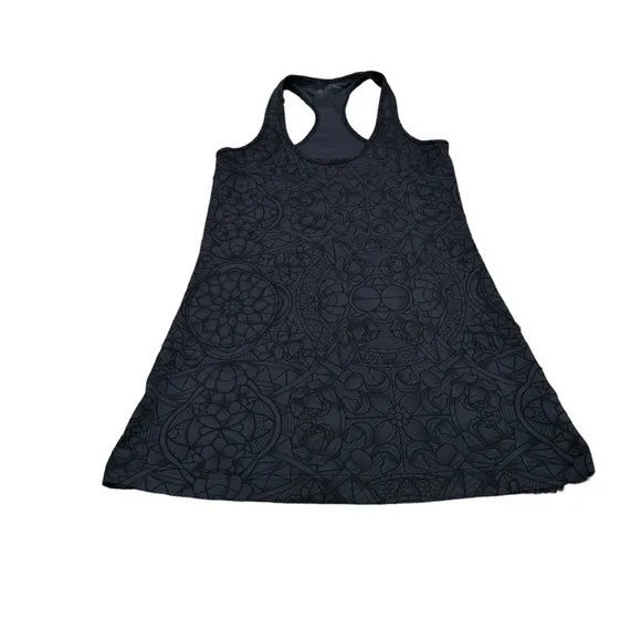 Lululemon Rare Mosaic Floral Blue Inkwell Print Racerback Tank Top - Image 3