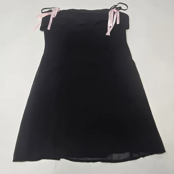 MORE TO COME Carson Mini Dress in Black - Image 3