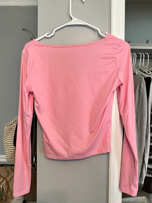 Scrunched Pink Long Sleeve  - Image 2