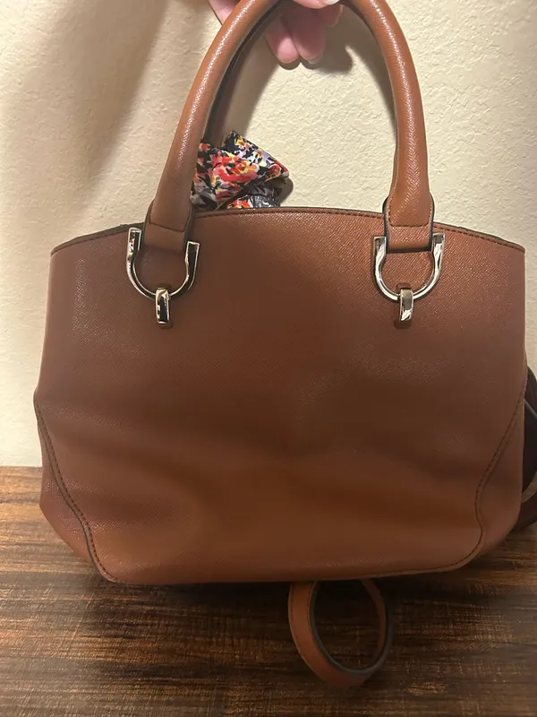 London Fog Brown Satchel Caramel - Image 2