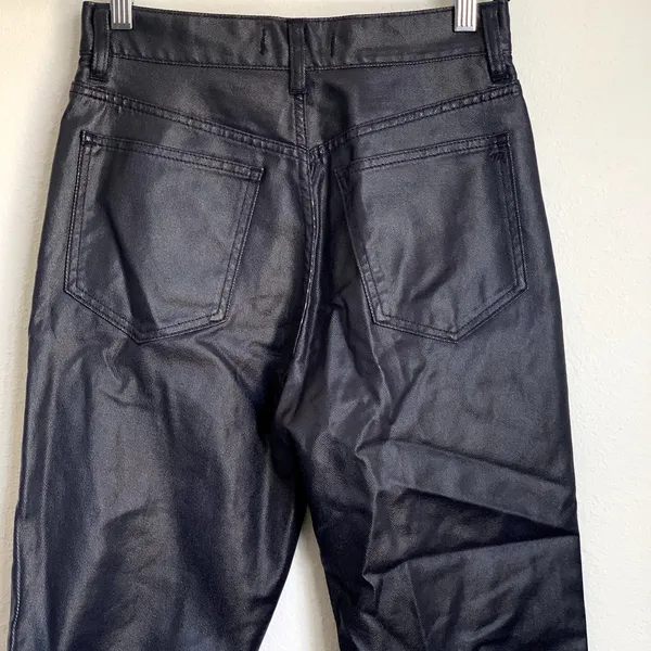 NWT Madewell The '90s Straight Jean in Coated Midnight Blue‎ Foil NN461 - Image 7