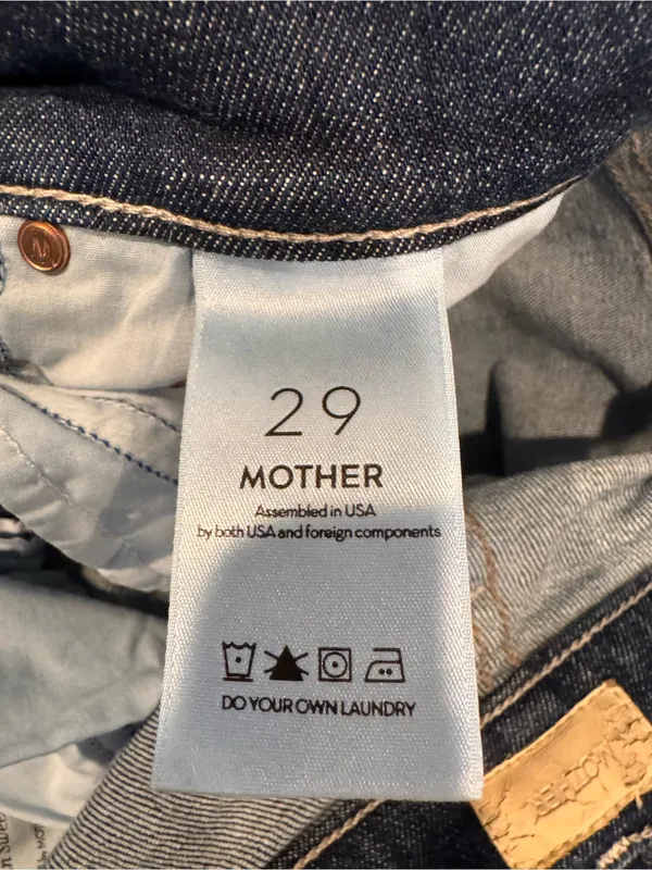 MOTHER The Insider Crop Step Fray Jeans - Dark Wash 29 - Image 8