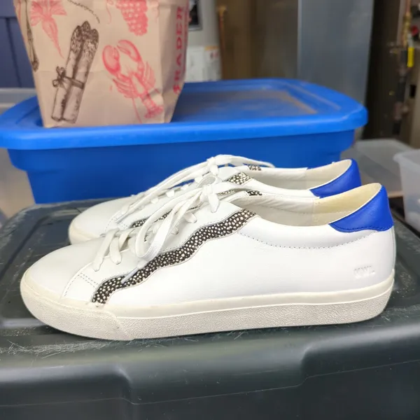 Madewell‎ Sidewalk White Leather Sneakers Low Top Women's 11 Men's 9.5 Shoes - Image 4