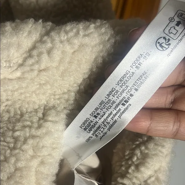 Cozy White women Jacket by Zara - Image 5