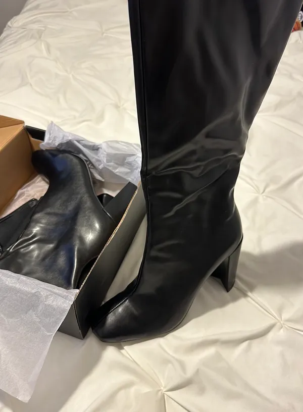 High Heel Black Boots - Image 2