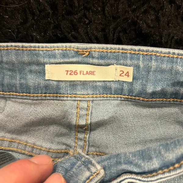 Signature by Levi Strauss Light Blue Flare Jeans - Image 4