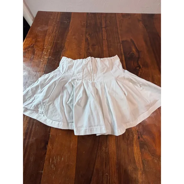 Altar'd State White‎ Pleated Mini Skort High Waisted H1373W016JI Size S - Image 4