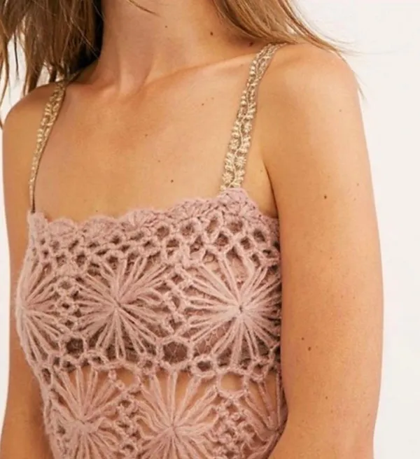Free People Rose Garden Knit Tank Top - Image 3