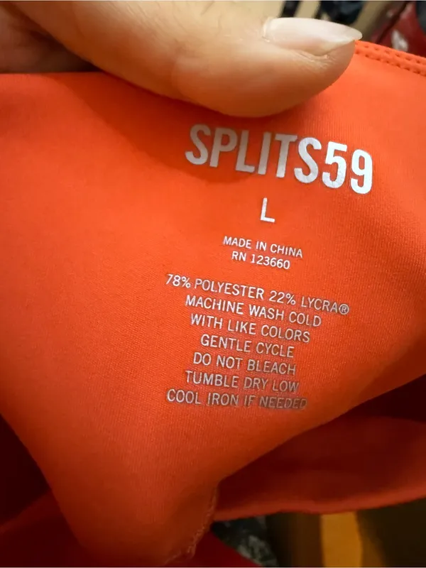 Splits59 Orange Sport Bra Leggings Active Set - Image 6