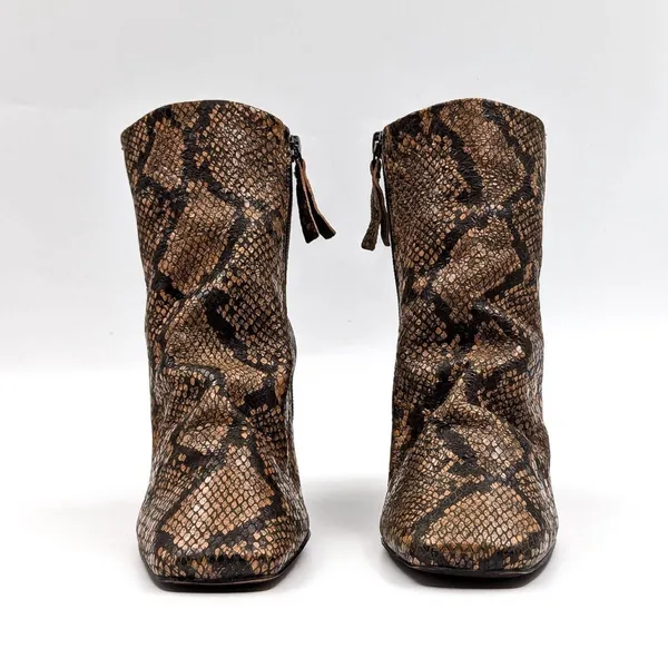 Free People Snake Print Western Boots - Image 5