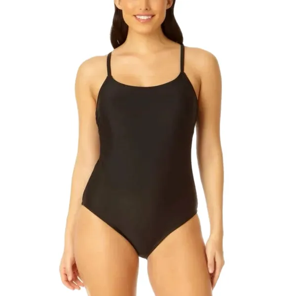 Hurley Women’s UPF 50+ One Piece Adjustable Strap Back Low Cut Swimsuit, Size L - Image 6