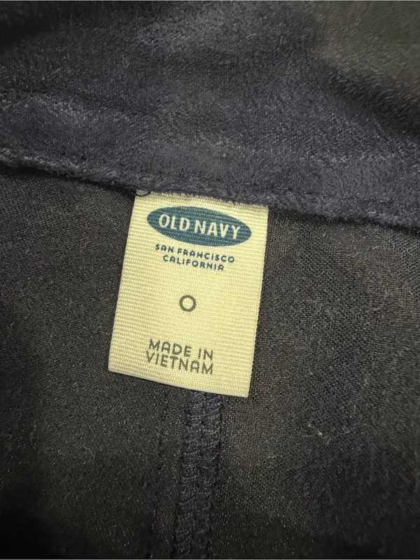 Old Navy Navy Button-Front Mini Skirt with Gold Buttons - Image 3