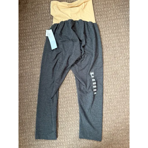 Motherhood Maternity Gray Secret Fit Leggings Over Belly Panel Large L‎ - Image 2