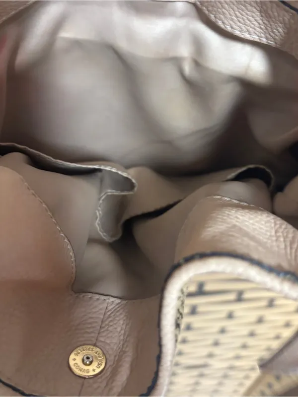 Coach tan Madison python shoulder bag - Image 11