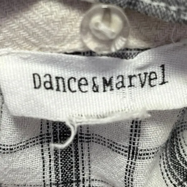 Dance & Marvel White Cream Linen Plaid Checkered Fringe Hooded Coat Jacket S - Image 4