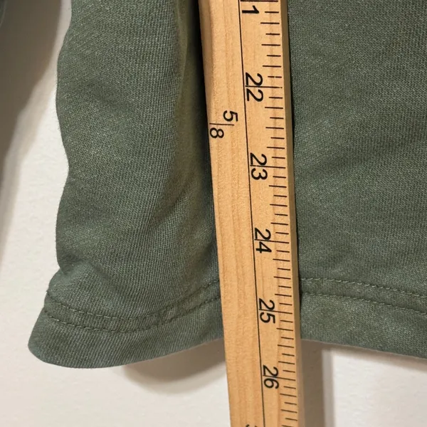 Anthropologie Daily Practice Green Hoodie Size Medium Pullover Twist-Collar - Image 11