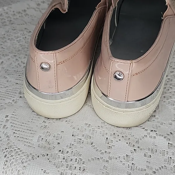 MICHAEL Michael Kors blush pink leather mesh slip on boat shoes flats sz 9 - Image 8