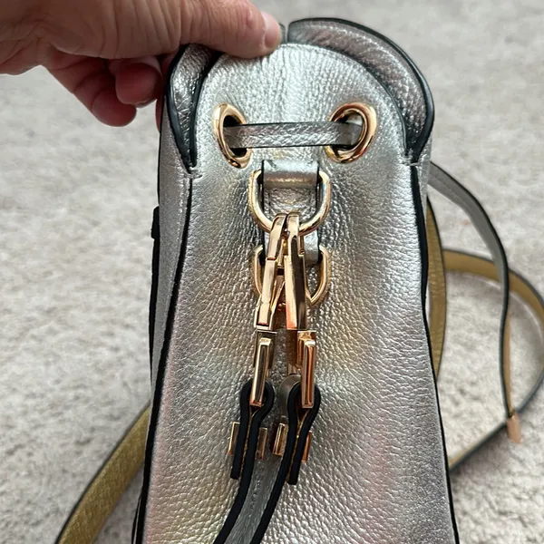 Cute , small metallic bucket purse -made in Italy - Image 5