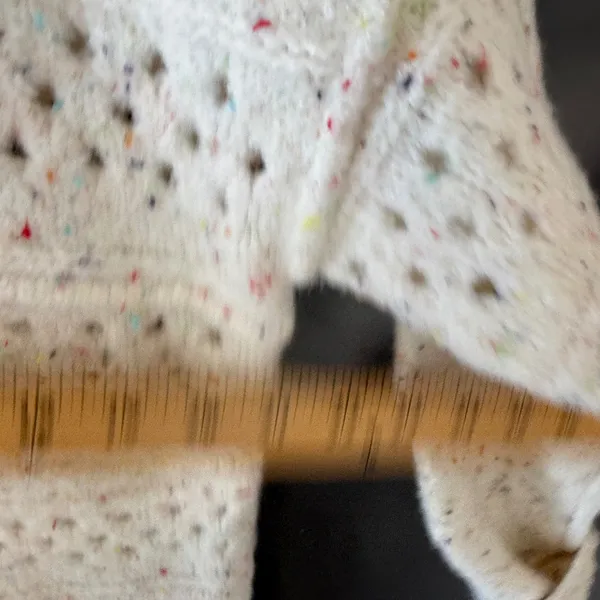 Sundance Womens‎ Cream Multi Confetti Rainbow Knit Oversized Cowl Neck Sweater M - Image 7