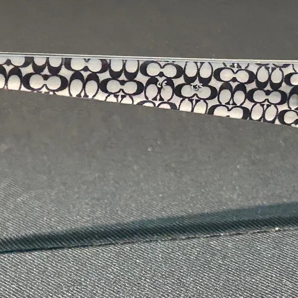 Coach Black Patterned Eyeglasses - Image 5