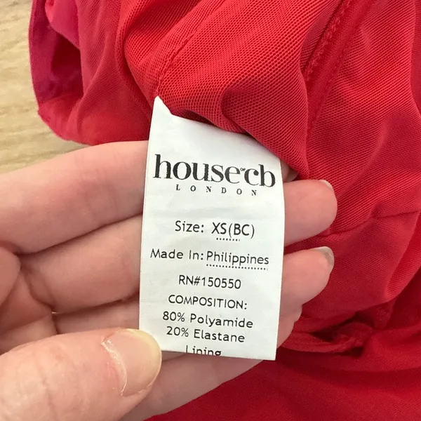 House of CB Corset Gown Long Sleeves Everly Size XS (Cup D-E) Red - Image 8
