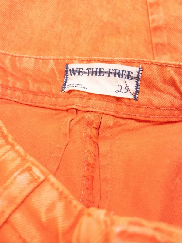 Free People We The Free Equinox Denim Jean 25 Coral Fusion Oversized Flared - Image 6