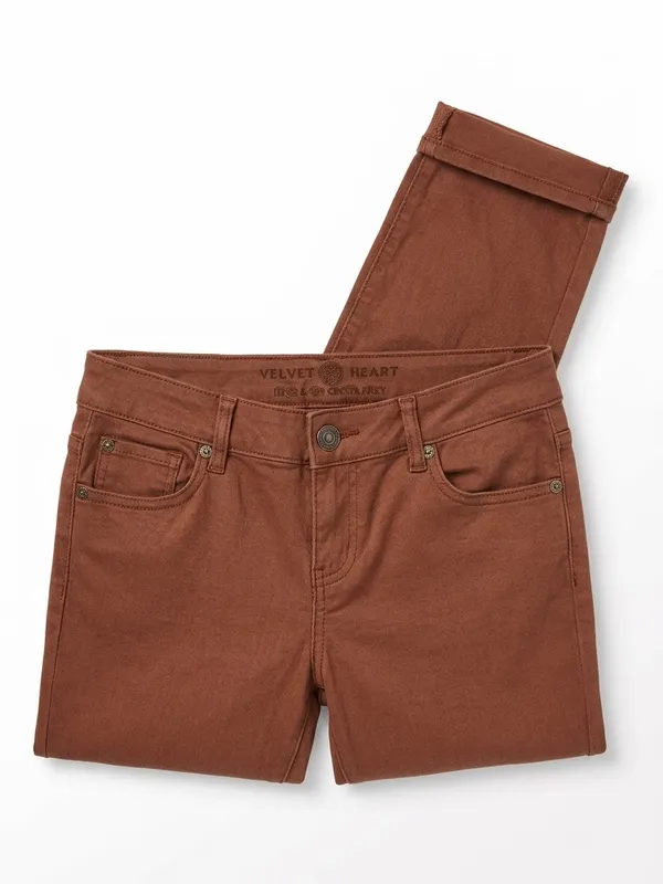 Velvet Heart Chestnut Brown Stretch Skinny Jeans Size 29 (Style DZZ-1266) - Image 2