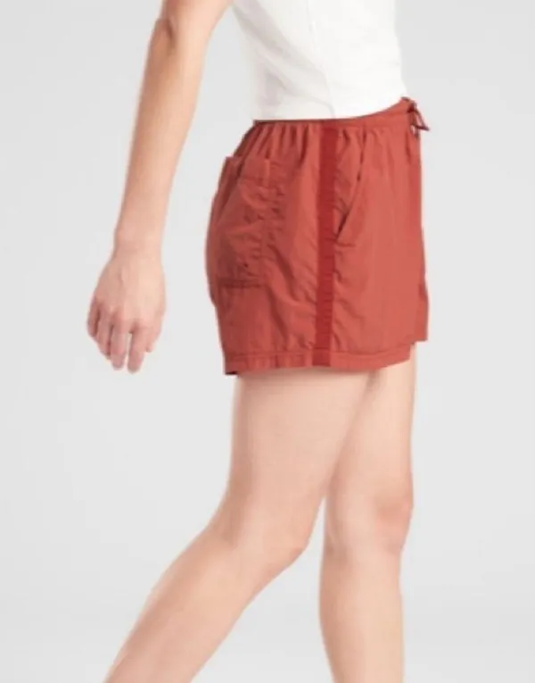 Athleta expedition shorts orangish red size 6 outdoor shorts summer shorts bike‍ - Image 9