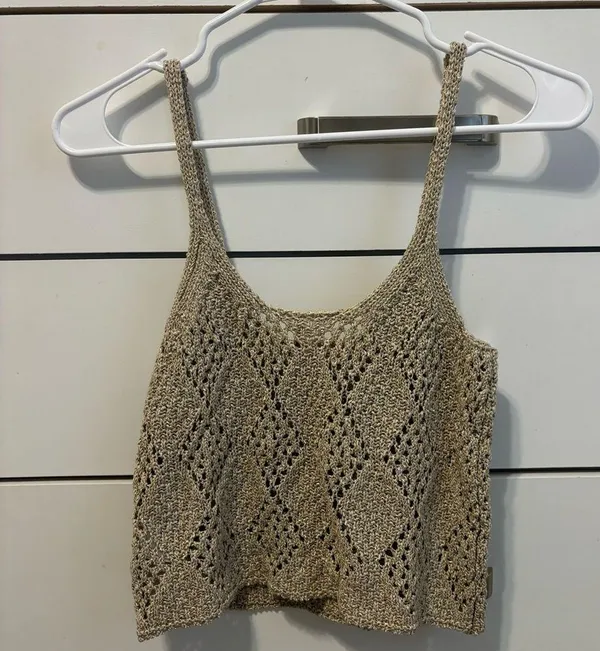Free People glisten cami top in crochet knit - Image 4