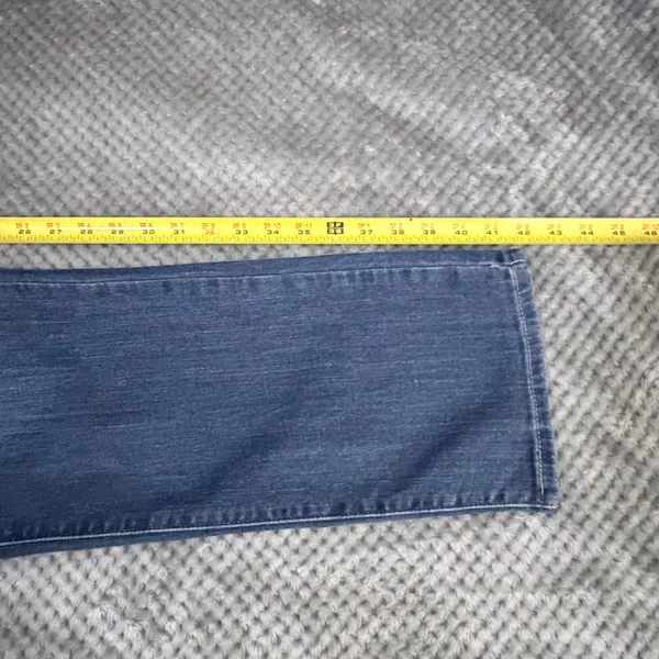 Levi Strauss Signature Jeans 18 Blue Plus Mid Rise Straight Leg Stretch Denim - Image 7
