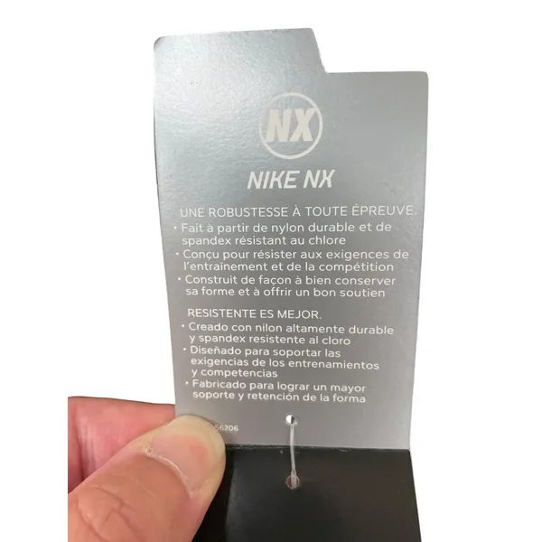 Nike NX Womens Black One-Piece Performance Swimsuit Size 14 SKU 8510 - Image 6