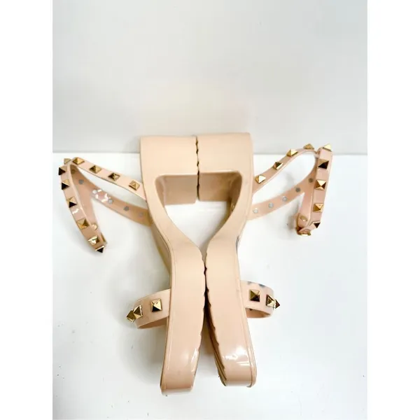 MIA Sandals Womens Size 6 Pink Studded Chunky‎ Heel Y2K - Image 8