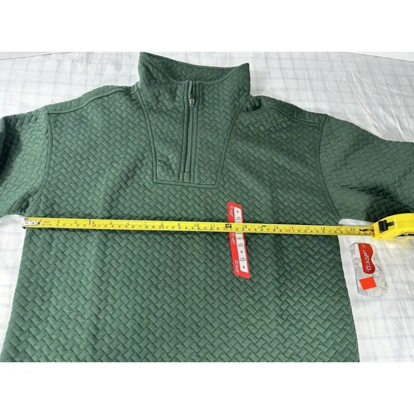 BCG Sycamore Green Quilted 1/4 Zip Pullover - NWT Size S - Image 8