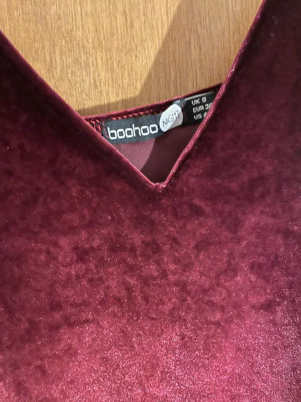Boohoo Velvet Dress midi bodycon homecoming - Image 2