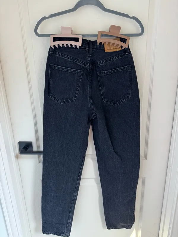 Aritzia Denim Forum The Boyfriend High Rise Loose 28l in Black Eyeliner - Image 2