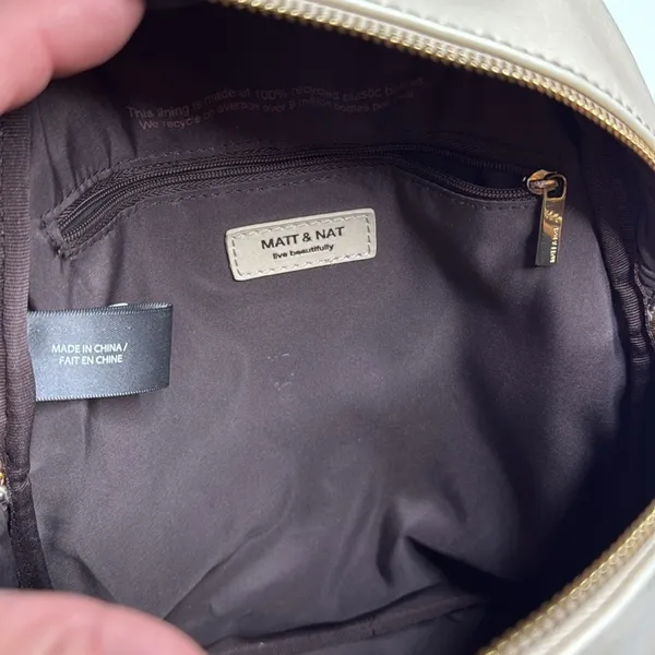 Matt & Nat Aries Vegan Backpack in Ivory - Image 8