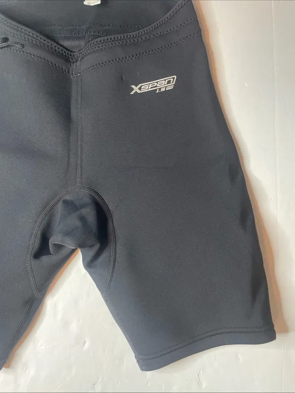 Black Xspan 1.5mm Neoprene Swim/Surf Shorts Unisex Size S - Image 8