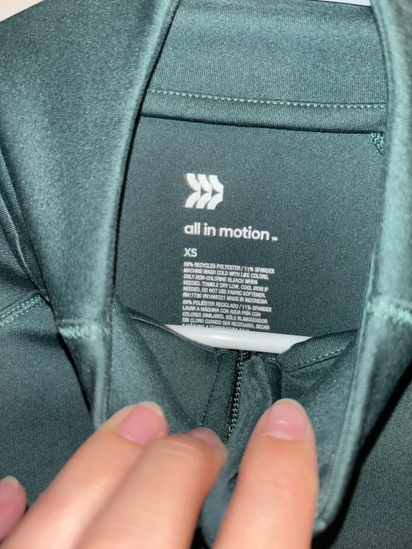 Target Green Long Sleeve Zip-Up Jacket - Image 3