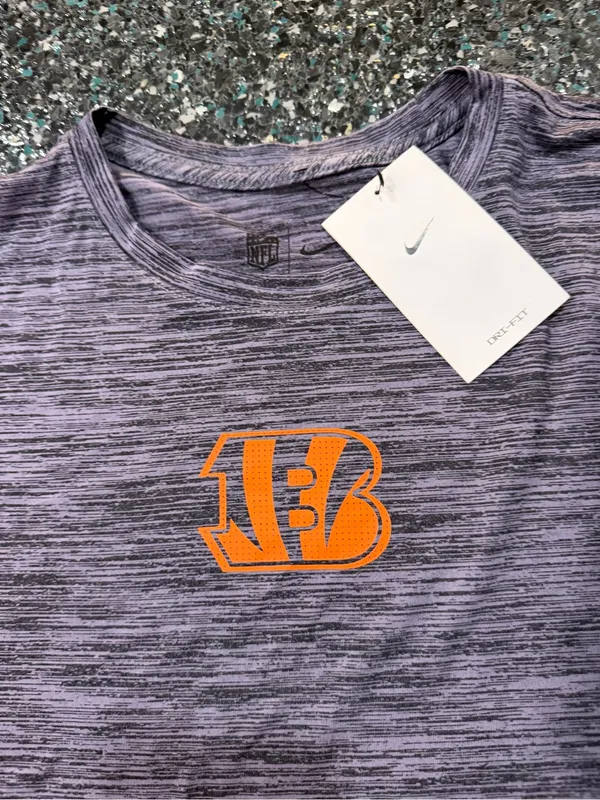 Cincinnati Bengals NFL Nike On Field Short Sleeve Shirt Sideline Women’s XL NWT - Image 2