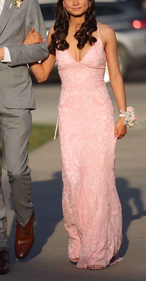 Windsor Pink Prom Dress - Image 3