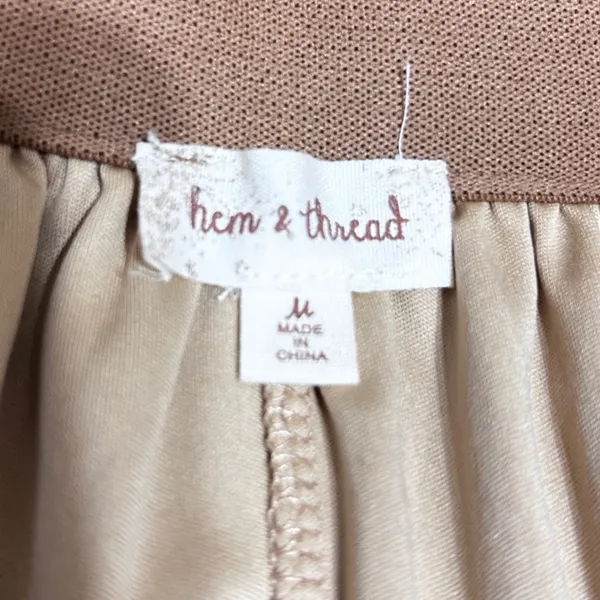 Hem And Thread Women Whimsy Fairy Skirt‎ M Brown Burgundy Tulle Pleated Romantic - Image 8