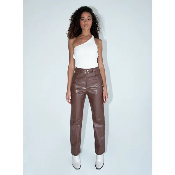 ✨Princess Polly LOVE LIES SZ 4 PANTS BROWN✨ - Image 2